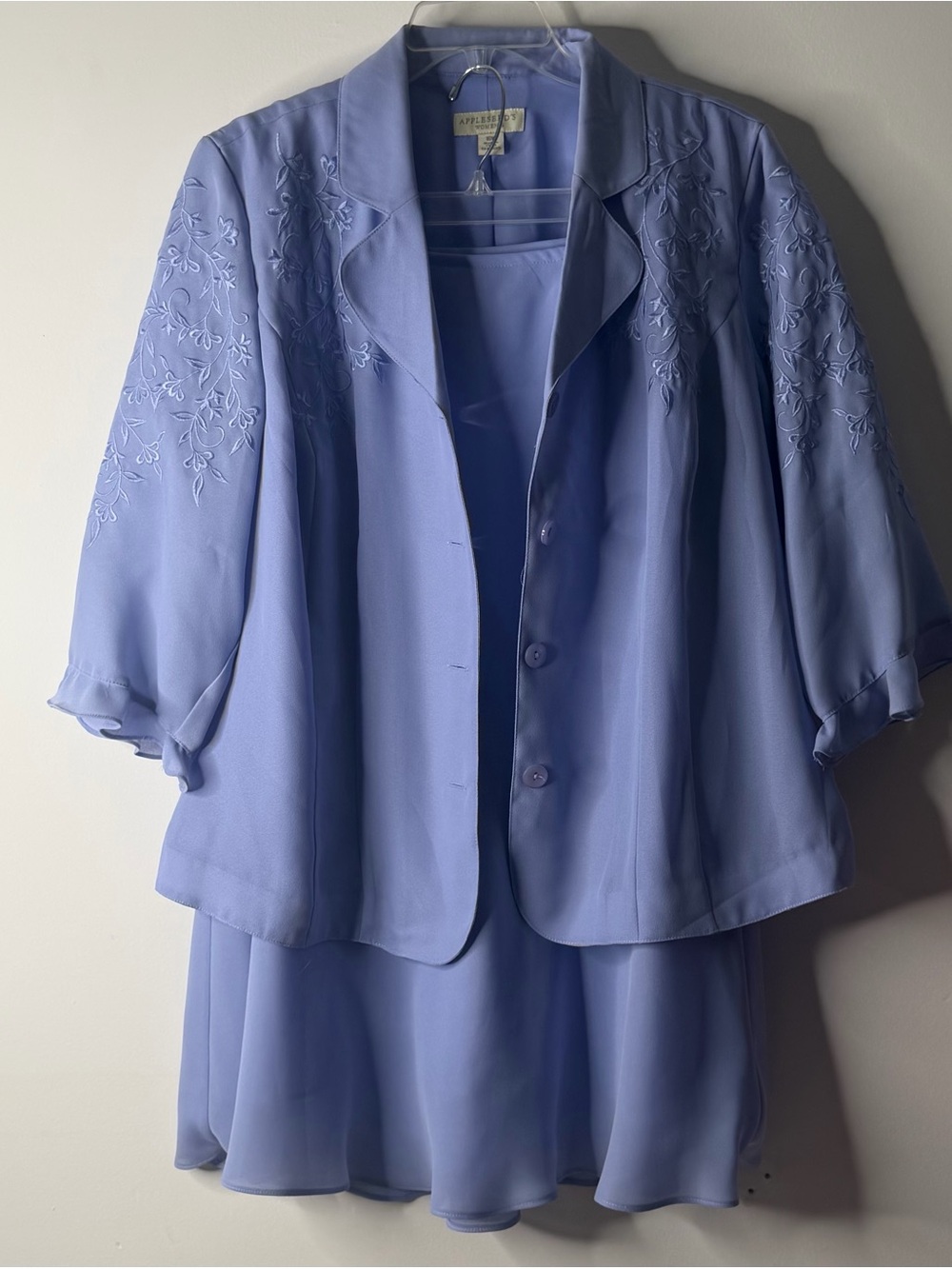 Appleseed's Lavender Embroidered Skirt Set